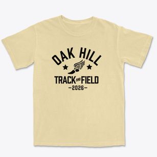 Oak Hill Elementary School Track and Field Premium Heavyweight T-shirt