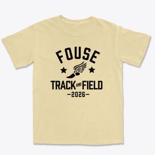 Fouse Elementary School Track and Field Premium Heavyweight T-shirt