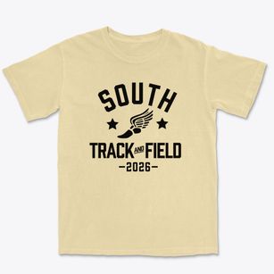 Westerville South High School Track and Field Premium Heavyweight T-shirt