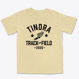 Tinora Junior High School Track and Field Premium Heavyweight T-shirt