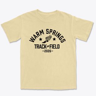 Warm Springs Elementary School Track and Field Premium Heavyweight T-shirt