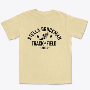 Stella Brockman Elementary School Track and Field Premium Heavyweight T-shirt