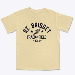 St Bridget Parish Track and Field Premium Heavyweight T-shirt