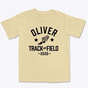 Oliver Hazard Perry Middle School Track and Field Premium Heavyweight T-shirt