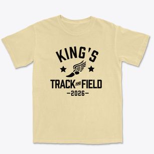 King's Academy Track and Field Premium Heavyweight T-shirt