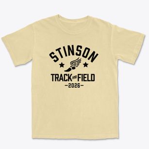 Stinson Middle School Track and Field Premium Heavyweight T-shirt