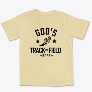 God's Academy Track and Field Premium Heavyweight T-shirt