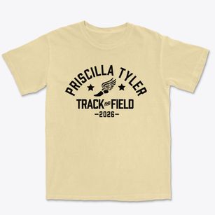 Priscilla Tyler Elementary School Track and Field Premium Heavyweight T-shirt