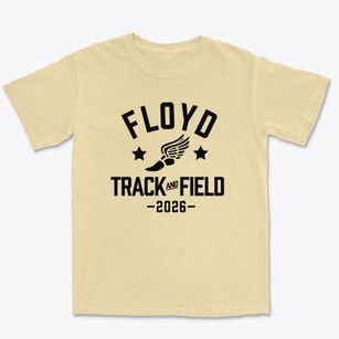 Floyd Elementary School Track and Field Premium Heavyweight T-shirt