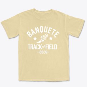 Banquete Intermediate School Track and Field Premium Heavyweight T-shirt