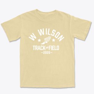 W Wilson Middle School Track and Field Premium Heavyweight T-shirt