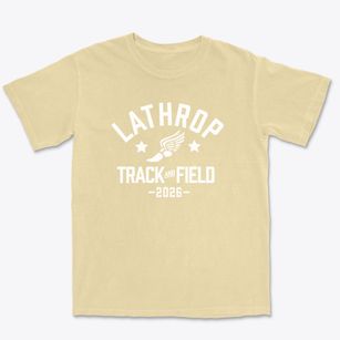 Lathrop Elementary School Track and Field Premium Heavyweight T-shirt