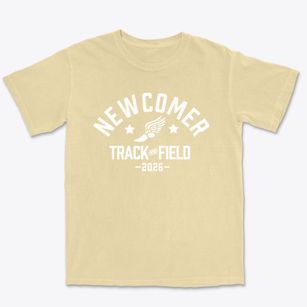 Newcomer High School Track and Field Premium Heavyweight T-shirt