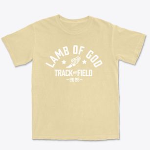 Lamb Of God School Track and Field Premium Heavyweight T-shirt
