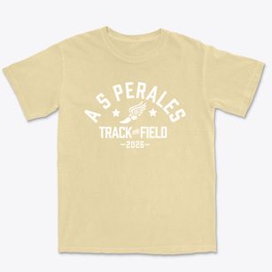 A S Perales Elementary School Track and Field Premium Heavyweight T-shirt