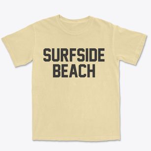 Surfside Beach South Carolina Classic Block Premium Heavyweight T-shirt