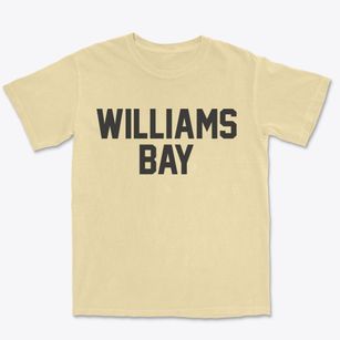 Williams Bay Wisconsin Classic Block Premium Heavyweight T-shirt