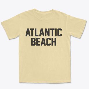 Atlantic Beach New York Classic Block Premium Heavyweight T-shirt