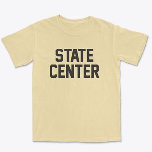State Center Iowa Classic Block Premium Heavyweight T-shirt