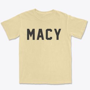 Macy Nebraska Classic Block Premium Heavyweight T-shirt