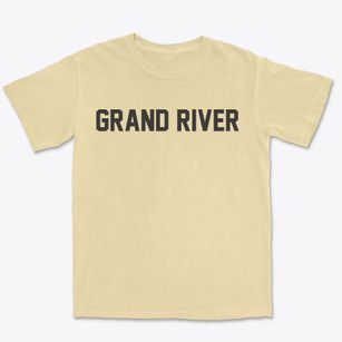 Grand River Iowa Classic Block Premium Heavyweight T-shirt