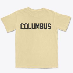 Columbus North Dakota Classic Block Premium Heavyweight T-shirt