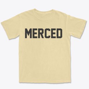 Merced California Classic Block Premium Heavyweight T-shirt