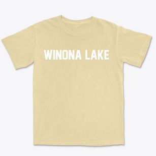 Winona Lake Indiana Classic Block Premium Heavyweight T-shirt