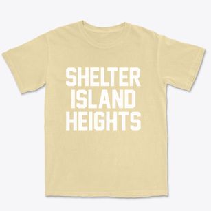 Shelter Island Heights New York Classic Block Premium Heavyweight T-shirt