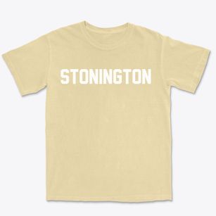 Stonington Connecticut Classic Block Premium Heavyweight T-shirt
