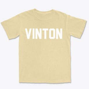 Vinton Ohio Classic Block Premium Heavyweight T-shirt