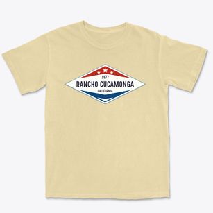 Rancho Cucamonga California Diamond Star Premium Heavyweight T-shirt