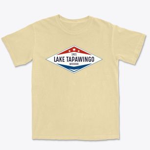 Lake Tapawingo Missouri Diamond Star Premium Heavyweight T-shirt