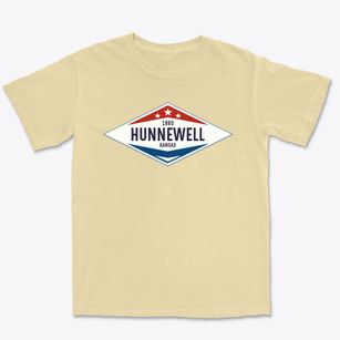 Hunnewell Kansas Diamond Star Premium Heavyweight T-shirt