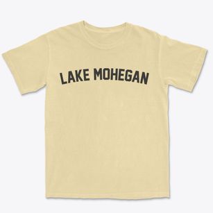 Lake Mohegan New York Classic Curve Premium Heavyweight T-shirt