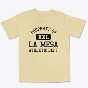 La Mesa California Athletic Dept Premium Heavyweight T-shirt