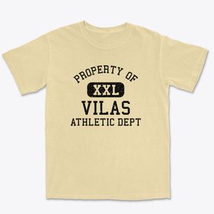 Vilas Wisconsin Athletic Dept Premium Heavyweight T-shirt