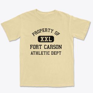 Fort Carson Colorado Athletic Dept Premium Heavyweight T-shirt