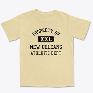 New Orleans Louisiana Athletic Dept Premium Heavyweight T-shirt