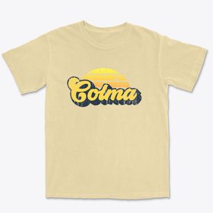 Colma California Sublime Sunset Premium Heavyweight T-shirt