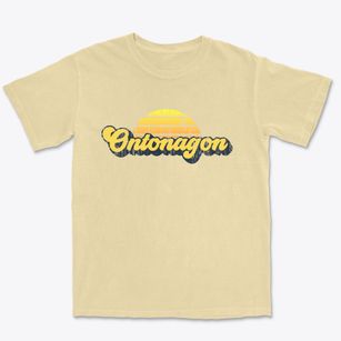Ontonagon Michigan Sublime Sunset Premium Heavyweight T-shirt