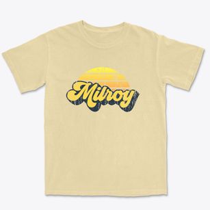 Milroy Indiana Sublime Sunset Premium Heavyweight T-shirt