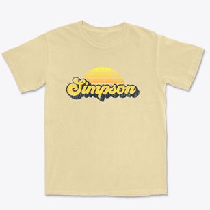 Simpson Louisiana Sublime Sunset Premium Heavyweight T-shirt