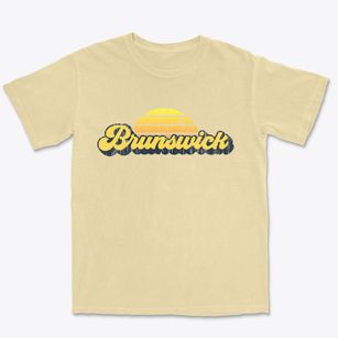 Brunswick Georgia Sublime Sunset Premium Heavyweight T-shirt