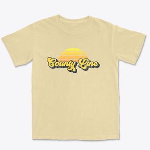 County Line Alabama Sublime Sunset Premium Heavyweight T-shirt