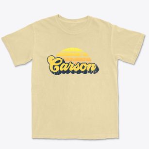 Carson California Sublime Sunset Premium Heavyweight T-shirt