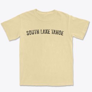 South Lake Tahoe California Timeless Retro Premium Heavyweight T-shirt