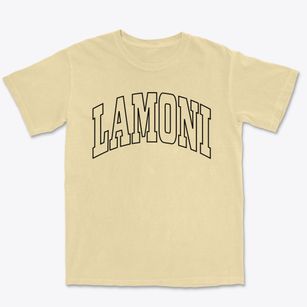 Lamoni Iowa Trendy Block Premium Heavyweight T-shirt