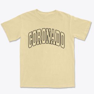 Coronado California Trendy Block Premium Heavyweight T-shirt