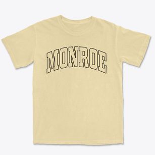 Monroe Maine Trendy Block Premium Heavyweight T-shirt